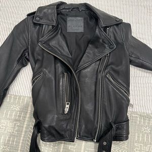 AllSaints Balfern Leather Jacket size 00